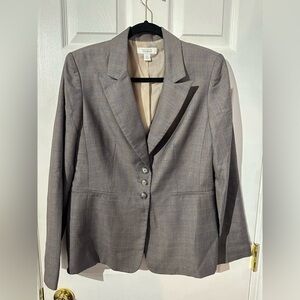 Dressbarn Women's Classic Gray Blazer 12